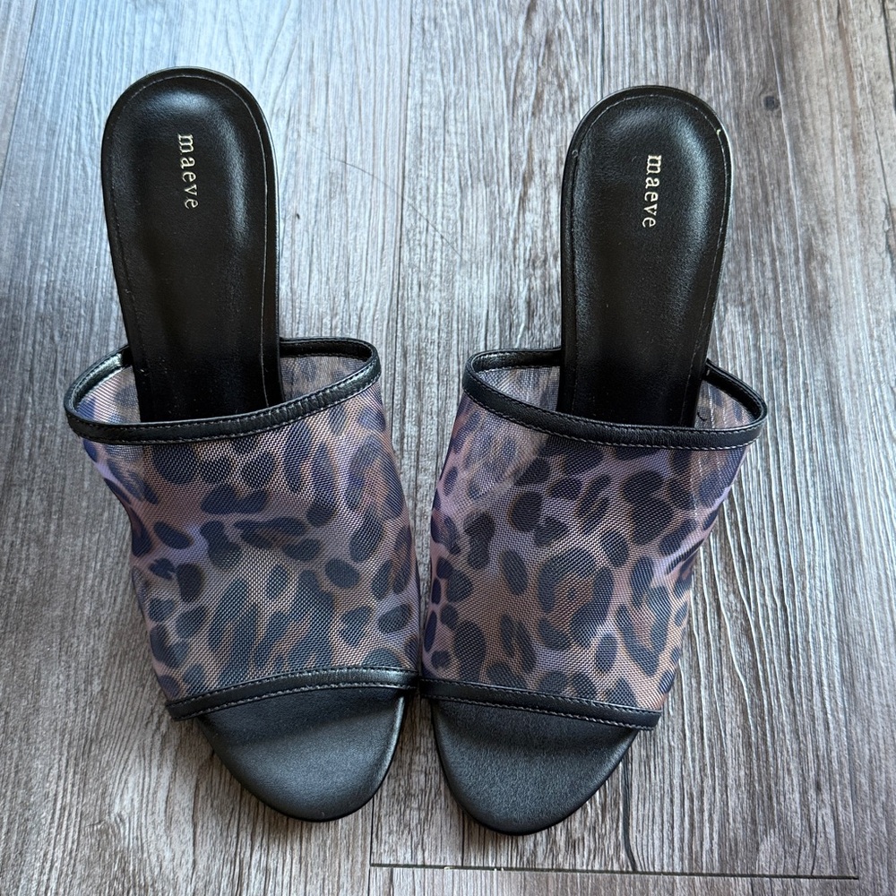 NEW Anthropologie Maeve Mesh Wedge Heels - Picture 5 of 10